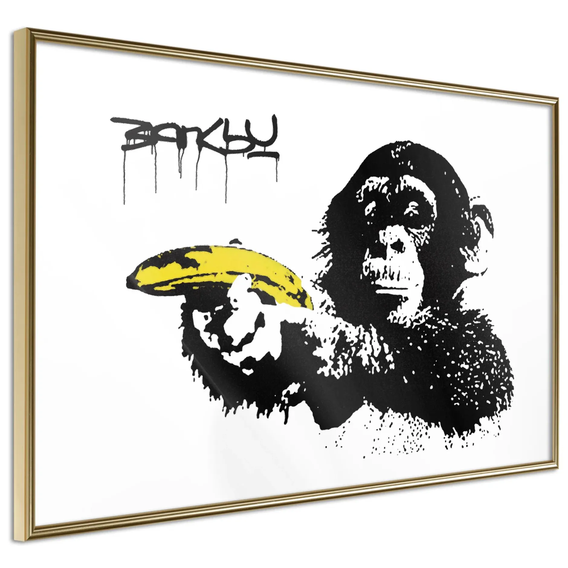 Poster 'Banksy: Monkey with Banana'