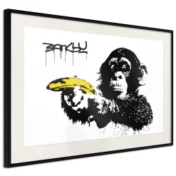 Poster 'Banksy: Monkey with Banana'