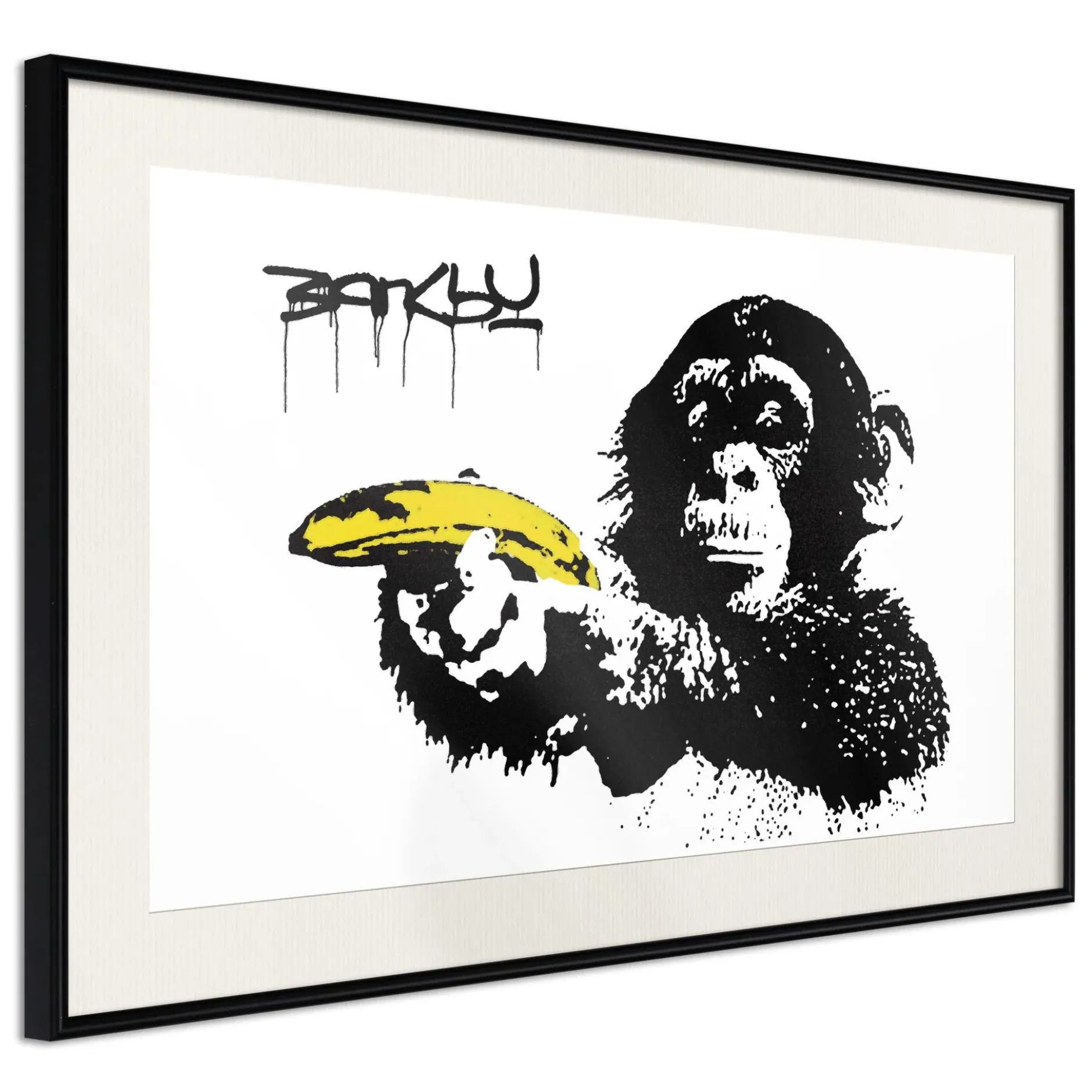 Poster 'Banksy: Monkey with Banana'