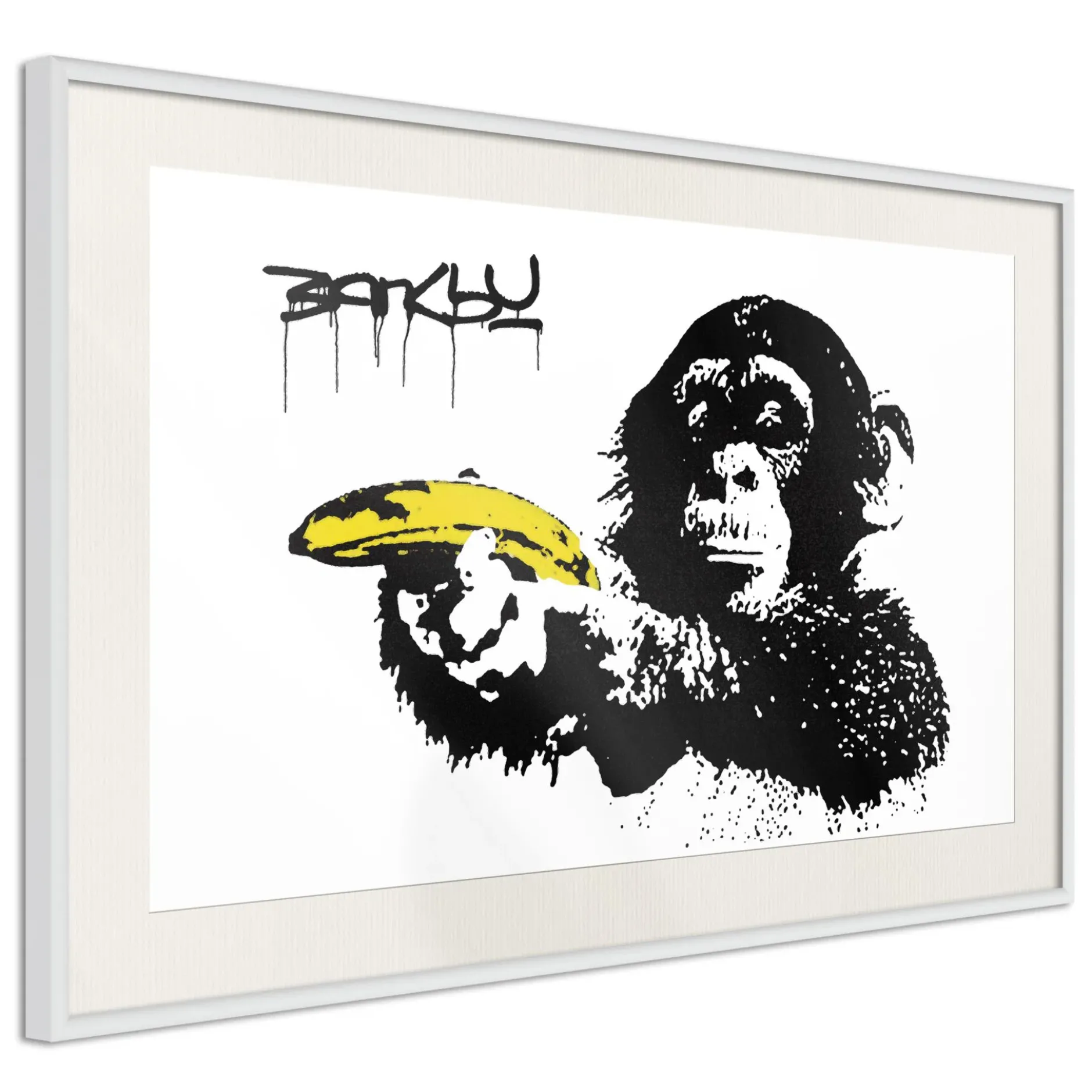 Poster 'Banksy: Monkey with Banana'