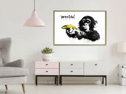 Poster 'Banksy: Monkey with Banana'