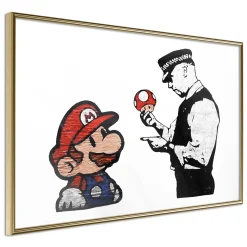 Poster 'Banksy: Mushroom Picker'