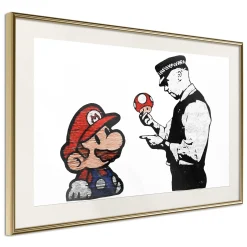 Poster 'Banksy: Mushroom Picker'