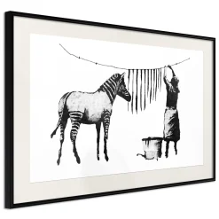 Poster 'Banksy: Washing Zebra'