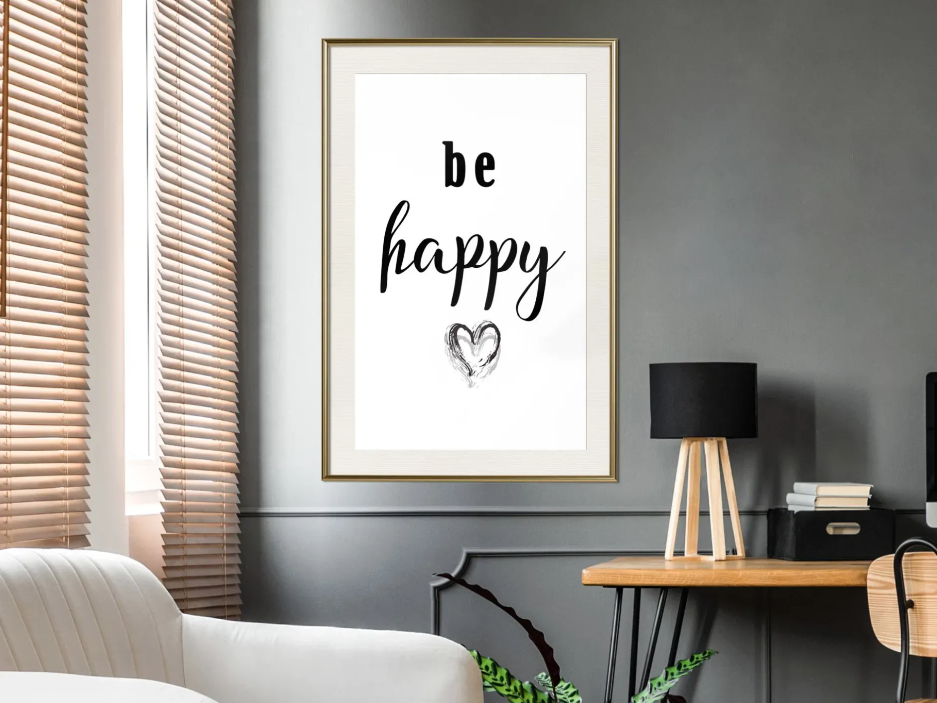 Poster 'Be Happy'