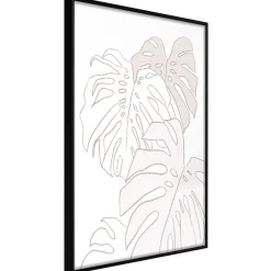 Poster 'Beige Leaves'