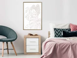 Poster 'Beige Leaves'