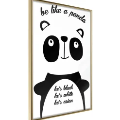 Poster 'Be Like a Panda'