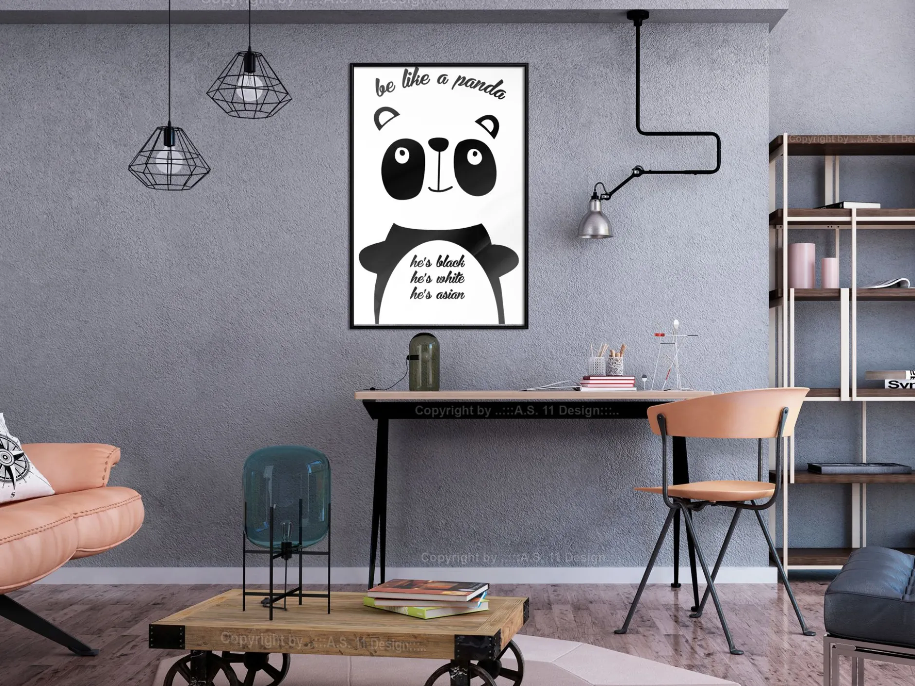 Poster 'Be Like a Panda'