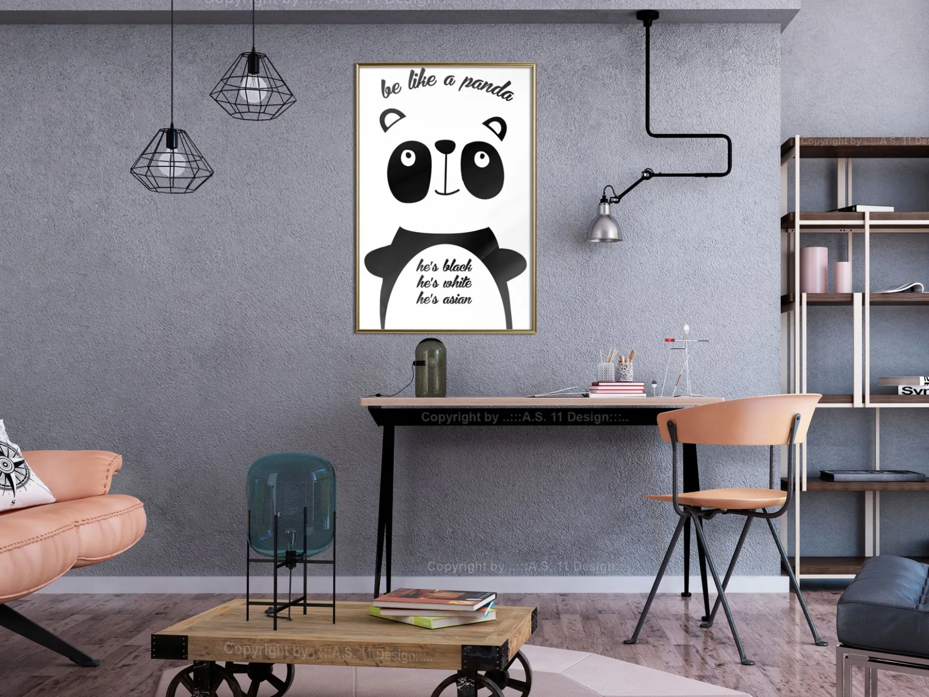 Poster 'Be Like a Panda'