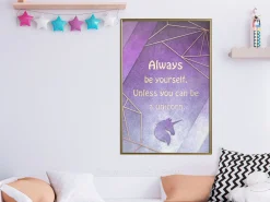 Poster 'Be Yourself or a Unicorn'