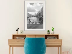 Poster 'Bicycles Against Canal'