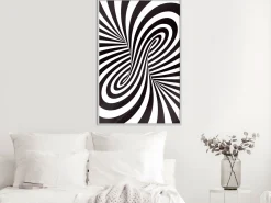 Poster 'Black and White Swirl'