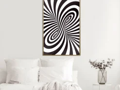 Poster 'Black and White Swirl'