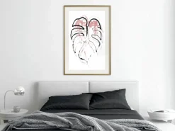 Poster 'Black Leaf Outline'