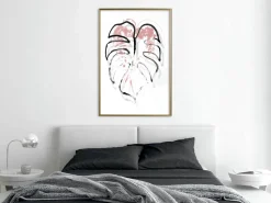Poster 'Black Leaf Outline'