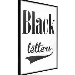 Poster 'Black Letters'