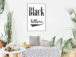 Poster 'Black Letters'