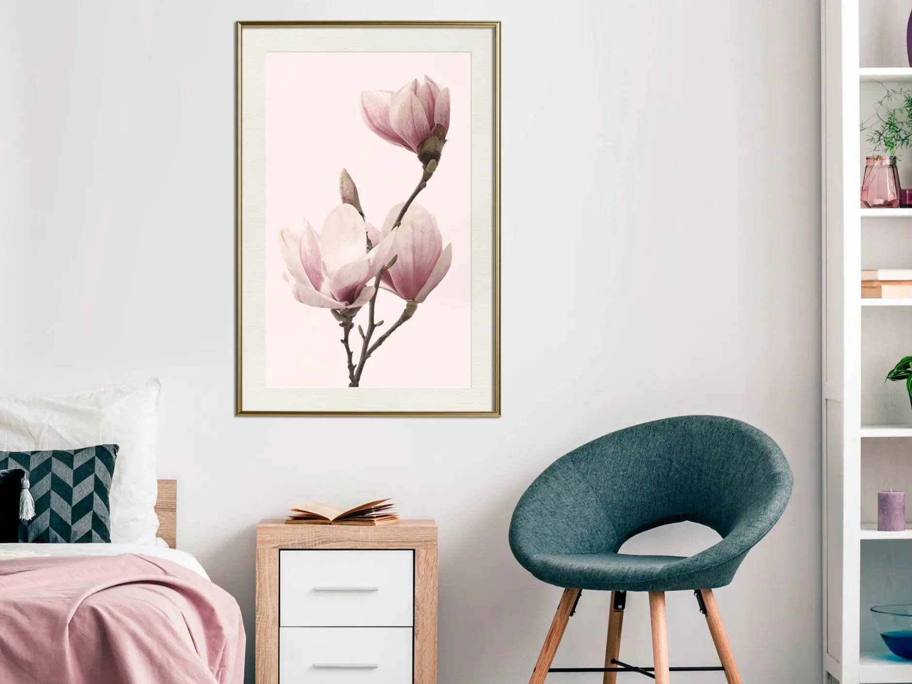 Poster 'Blooming Magnolias III'