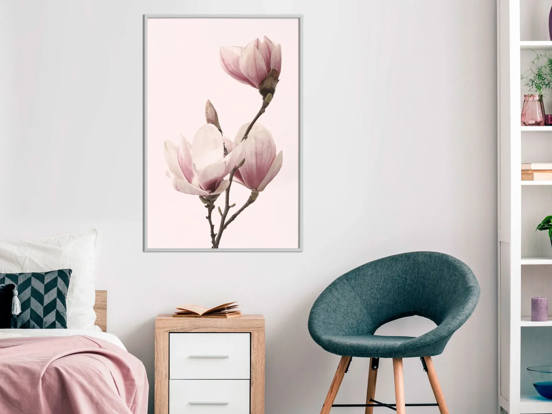 Poster 'Blooming Magnolias III'