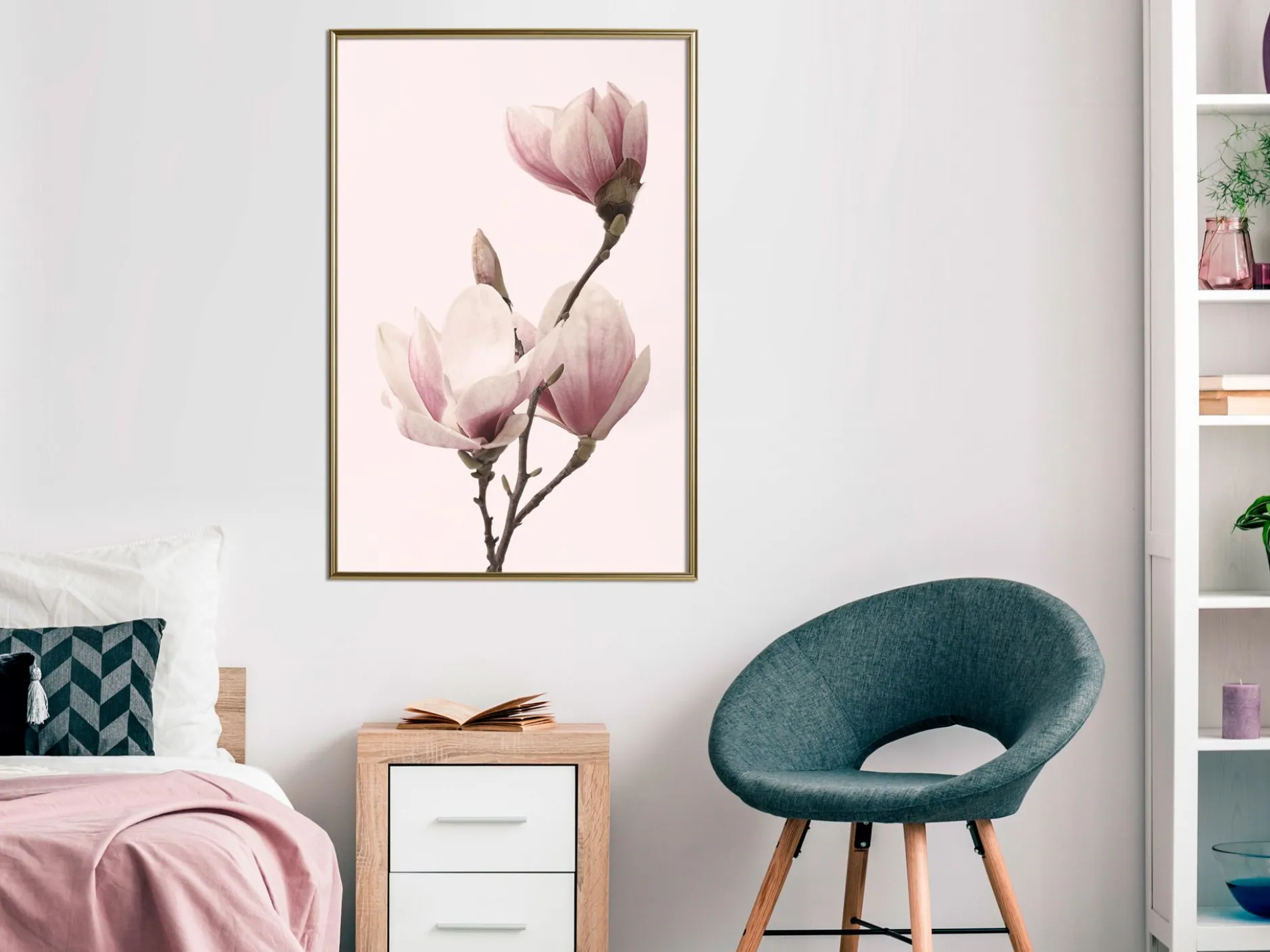 Poster 'Blooming Magnolias III'