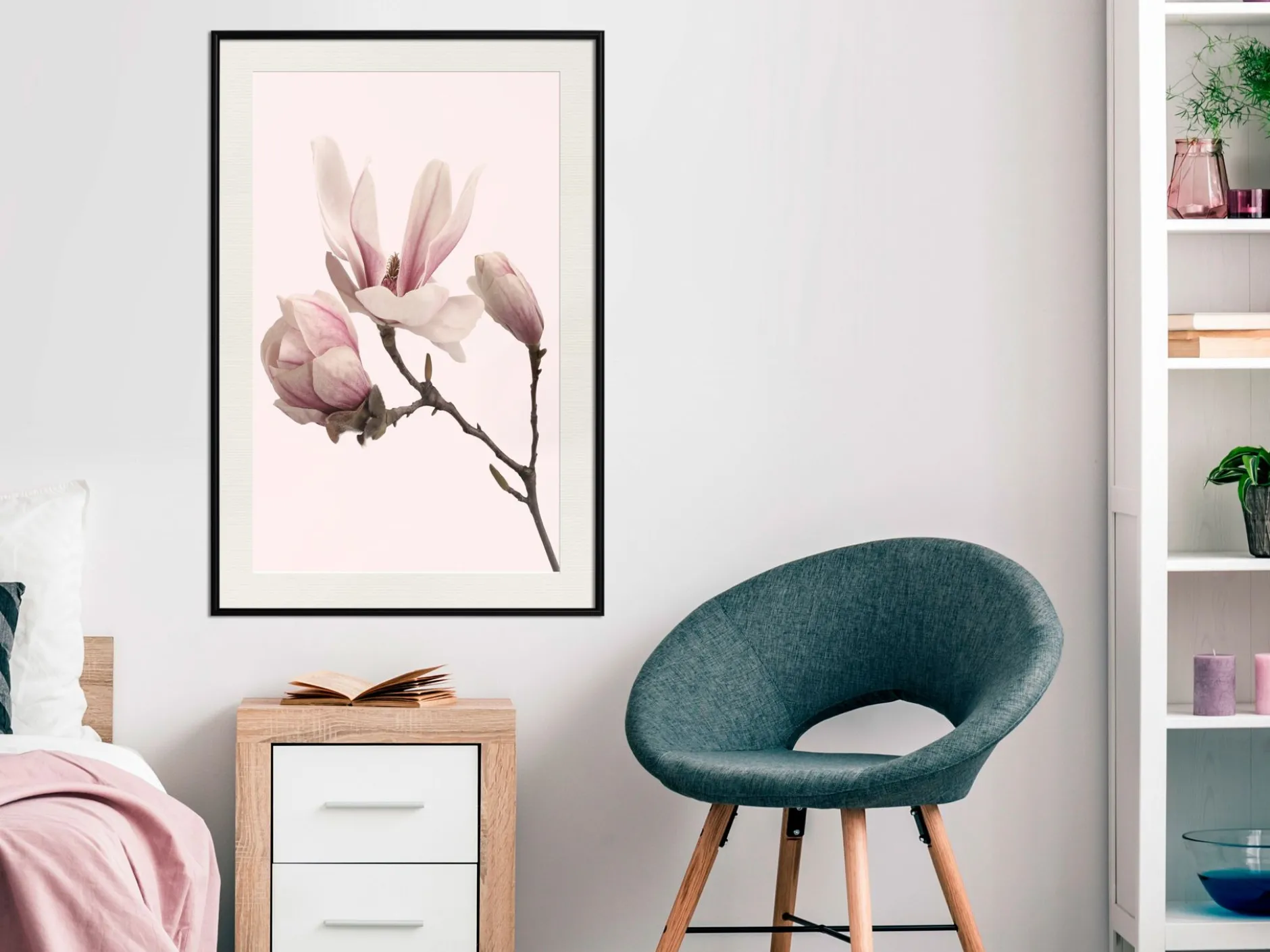 Poster 'Blooming Magnolias II'