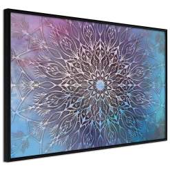 Poster 'Blue and Pink Mandala'