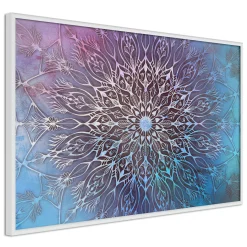 Poster 'Blue and Pink Mandala'