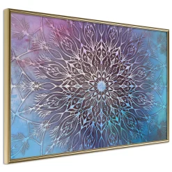 Poster 'Blue and Pink Mandala'