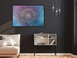 Poster 'Blue and Pink Mandala'