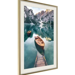 Poster 'Boats In Dolomites'
