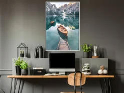 Poster 'Boats In Dolomites'