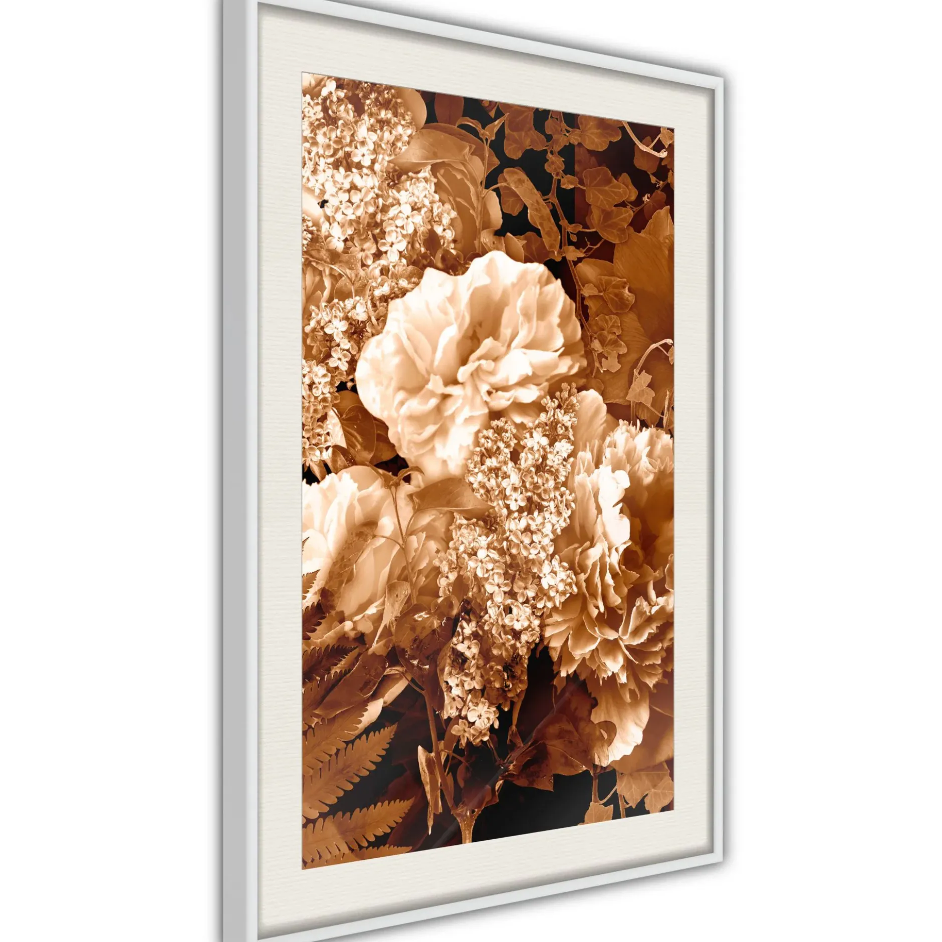 Poster 'Bouquet in Sepia'