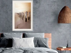 Poster 'Breakwater in Sepia'