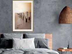 Poster 'Breakwater in Sepia'