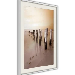 Poster 'Breakwater in Sepia'