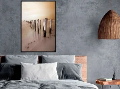 Poster 'Breakwater in Sepia'