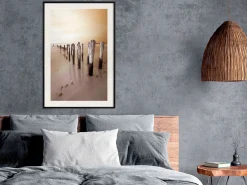 Poster 'Breakwater in Sepia'