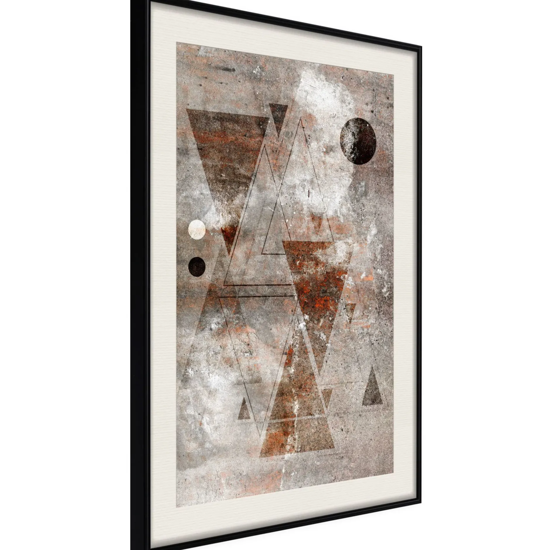 Poster 'Brick-Built Triangles'