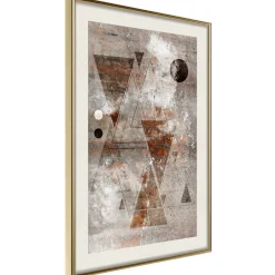 Poster 'Brick-Built Triangles'