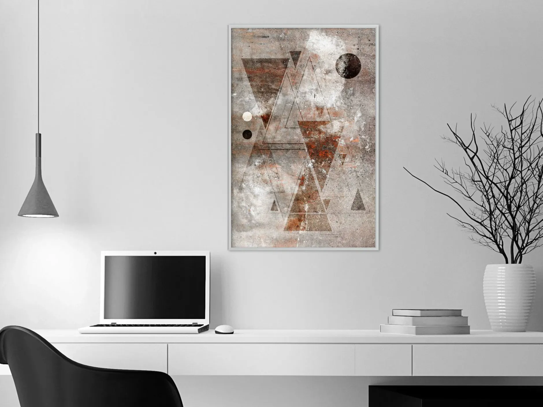 Poster 'Brick-Built Triangles'