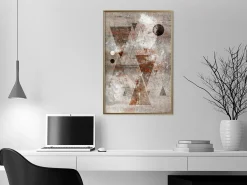 Poster 'Brick-Built Triangles'