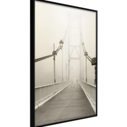 Poster 'Bridge Disappearing into Fog'