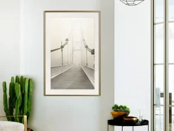 Poster 'Bridge Disappearing into Fog'