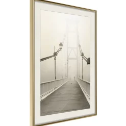 Poster 'Bridge Disappearing into Fog'