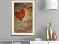 Poster 'Carved Heart'