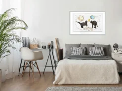 Poster 'Cat Quarrel'