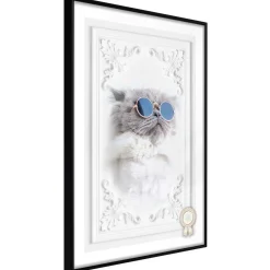 Poster 'Cat with Glasses'