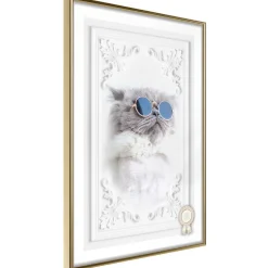 Poster 'Cat with Glasses'