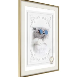 Poster 'Cat with Glasses'